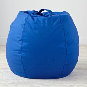 Crate & Kids (Land of Nod) 30" Bright Blue Canvas Bean Bag Cover - COVER ONLY!